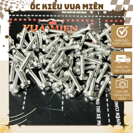 Ốc gắn dàn áo cho các dòng xe Honda và nắp dầu 4li nhuyễn, xoắn mẫu Thái V2 Inox 304