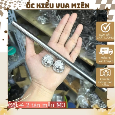 Cốt sau kèm tán inox304 mẫu Thái và M3 dành cho các dòng xe