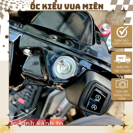 Ốc chân kính vành to CNC nguyên khối inox304 dành cho các dòng xe