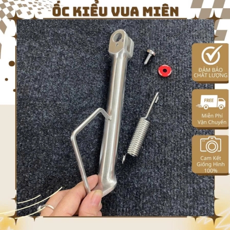 Chống nghiêng inox TRÒN 304 kèm phụ kiện lò xo và ốc chống dành cho các dòng xe