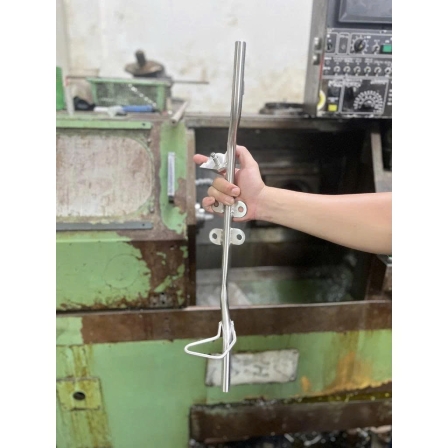 Dàn chân inox304 chống đứng đạp thắng, gác máy láp phi 16 đặc