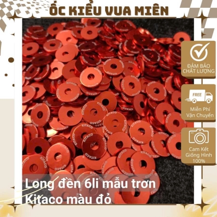 Lông đền lốc Kitaco Nhôm màu đỏ size lốc 6li 8li 10li 12li 14li
