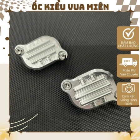 Nắp súp bắp nhôm CNC nguyên khối dành cho xe Fuled, Funeo, Fu mập, Fu X, Fu 2, Wave 125i + kèm ốc gắn