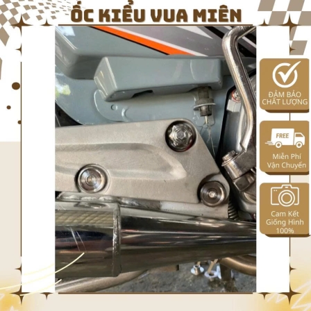 Combo bộ khâu gác chân dài kèm tán mẫu Thái và M3 dành cho Wave nhỏ